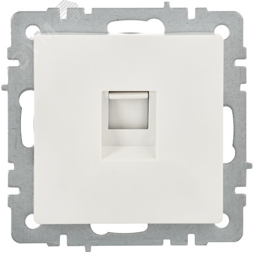 BRITE Розетка компьютерная RJ45 кат.5E РК10-БрБ белый - фото 3