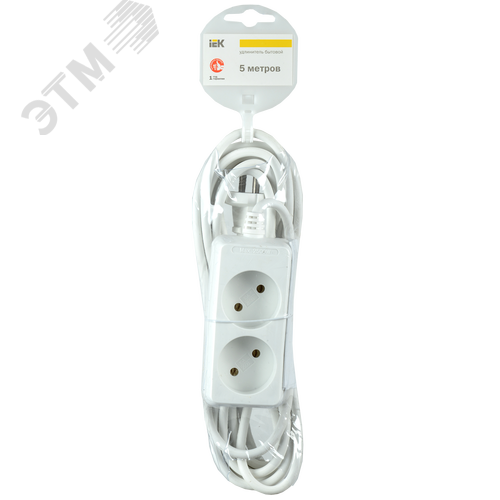 Удлинитель бытовой 2х5м без заземления 16А У2 - фото 2