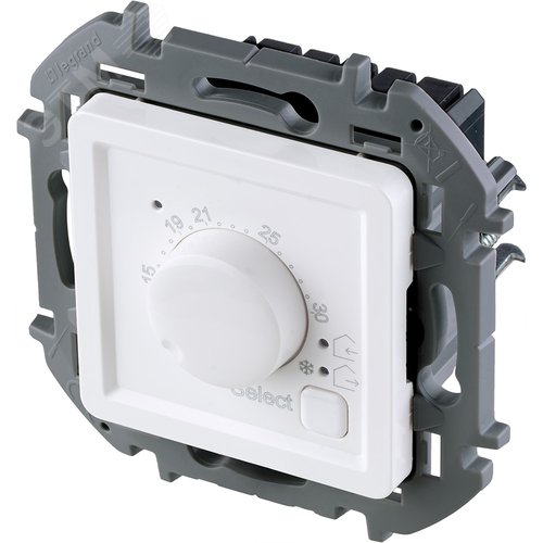 Термостат электронный с индикацией с внешним датчиком в комплекте белый INSPIRIA - фото 2