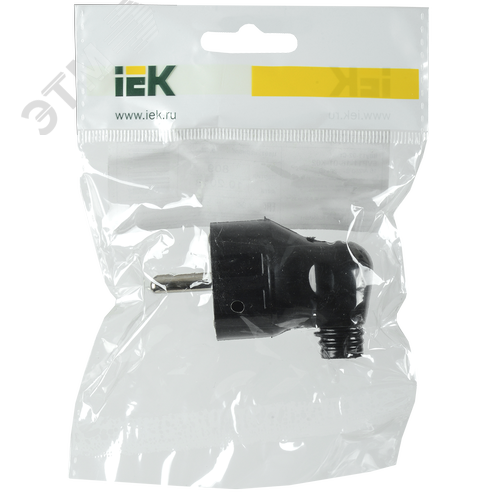 Евровилка угловая черная 16А - фото 2