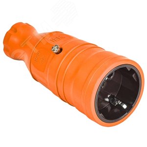 Изображение товара Розетка переносная РБп14-1-0м IP20 оранжевая OMEGA (шт)