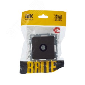 BRITE Розетка TV проходная РТВ10-0-БрТБ темная бронза - фото 7
