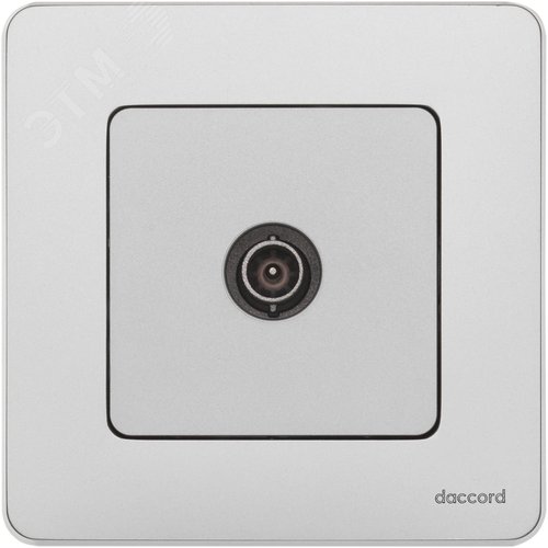 Розетка TV проходная алюминий INSPIRIA - фото 3