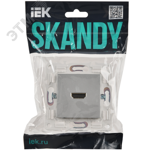 SKANDY Розетка HDMI SK-H01S серебряный IEK - фото 2