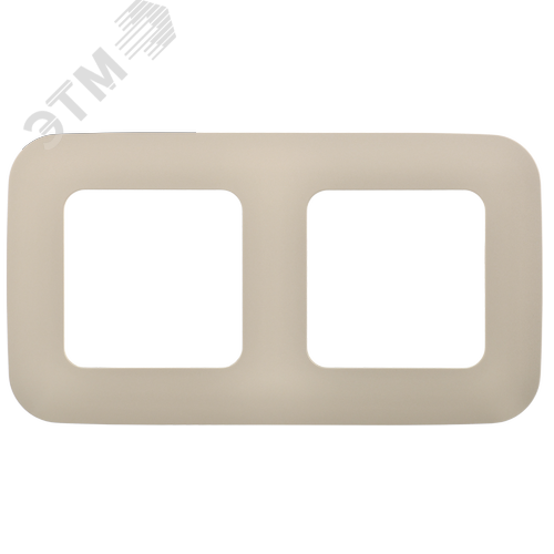 FLITE ARTISTIC Рамка 2-местная РУ-2-А-ФлШ шампань IEK - фото 3