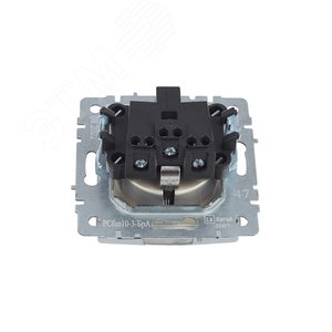 BRITE Розетка с заземлением с защитными шторками и крышкой 16А IP20 РСбш10-3-БрА алюминий - фото 8