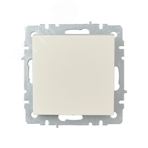 BRITE Выключатель одноклавишный самовозвратный 10А ВС10-1-4-БрКр бежевый - фото 2