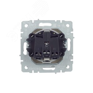 BRITE Розетка с заземлением с защитными шторками и крышкой 16А IP44 РСбш10-3-44-БрА алюминий - фото 7