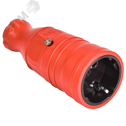 Изображение товара Розетка переносная РБп14-1-0м IP20 красная OMEGA (шт)