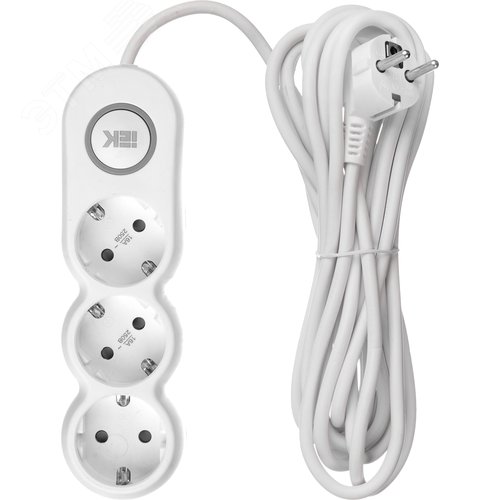 Удлинитель бытовой У03В 3 места 2P+PE/5м 3х1.5мм2 16А/250В UNO - фото 3