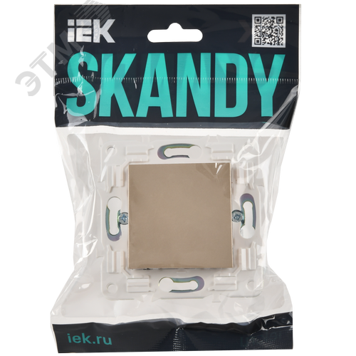 SKANDY Заглушка с суппортом SK-C01Sa песочный IEK - фото 2