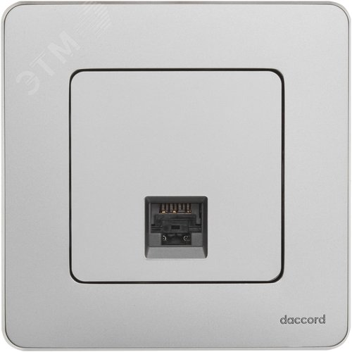 Розетка компьютерная RJ45 категория 6 UTP алюминий INSPIRIA - фото 4