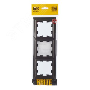 BRITE Рамка 3 поста РУ-3-БрТБ темная бронза - фото 5