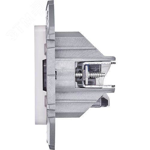 Розетка компьютерная двойная RJ45 категория 6 UTP белый INSPIRIA - фото 4