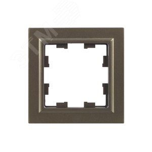 BRITE Рамка 1 пост РУ-1-БрШ шампань - фото 2