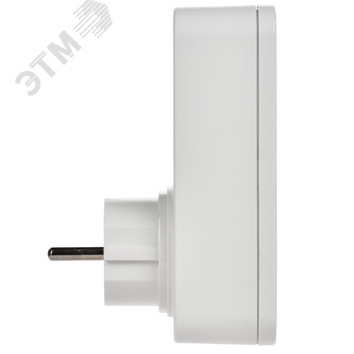 РТЭ-4 Розетка-таймер электронный с USB A+C        15мин-8ч 16А IP20 белый IEK - фото 3