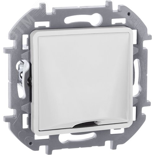 Вывод кабеля с зажимом для кабеля белый INSPIRIA - фото 1