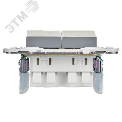 SKANDY Выключатель 2-клавишный проходной 10А SK-V05Gr серый IEK - фото 2