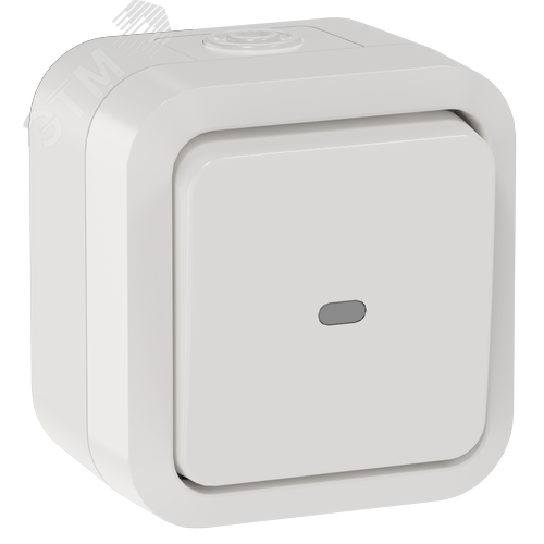 Изображение товара TORS Переключатель одноклавишный с индикацией 10А IP55 TS302 белый IEK (шт)