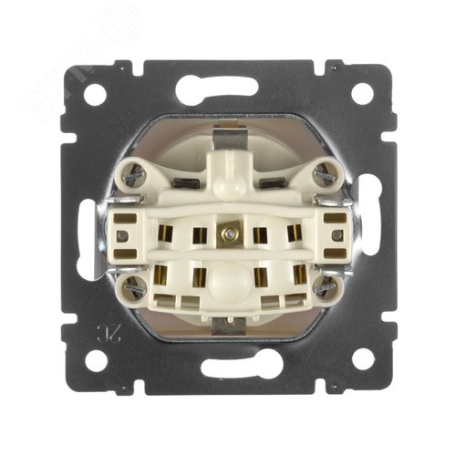 Розетка 1-местная с заземлением с защитными шторками и крышкой 16А IP20 слоновая кость VALENA - фото 6