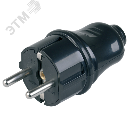 Изображение товара Евровилка прямая черная 16 А (шт)