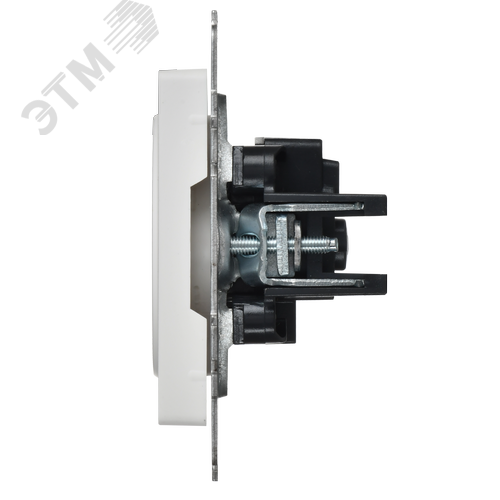 BRITE Розетка 1-местная без заземления с защитными шторками 10А РСш10-2-БрАБ арктический белый IEK - фото 2