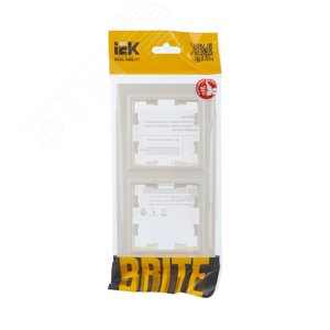 BRITE Рамка 2 поста РУ-2-БрЖ жемчуг - фото 5