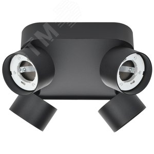 Изображение товара Светильник 4044 накладной потолочный под лампу 4хGX53 черный (шт)