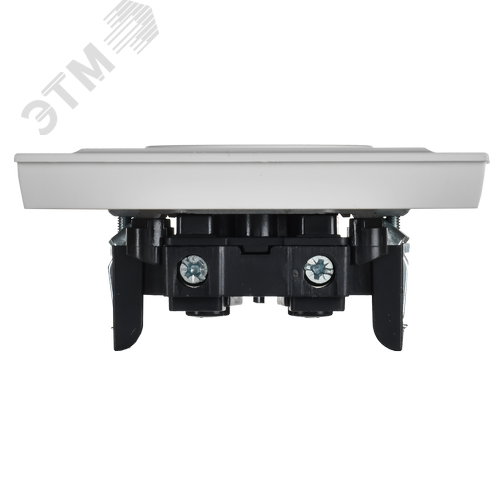 BRITE Розетка 1-местная без заземления без защитных шторок 10А в сборе РСР10-1-0-БрАБ арктический белый IEK - фото 2