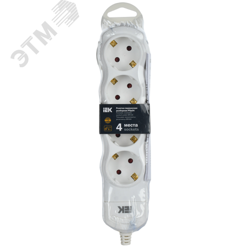 Розетка переносная разборная РПр04 4 места - фото 2