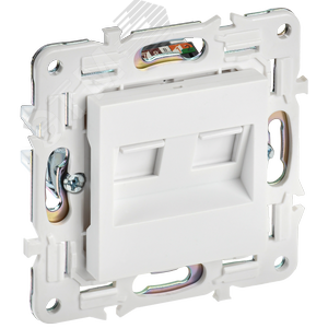 SKANDY Розетка компьютерная двойная RJ45 кат.5E SK-K03W арктический белый IEK - фото 1