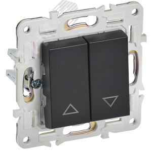 Изображение товара SKANDY Выключатель жалюзи 10А SK-V12Bl черный IEK (шт)