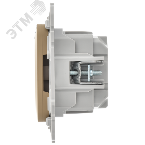 FLITE Розетка с заземлением без защитных шторок безвинтовое крепление 16А РС11-1-ФлХ хаки IEK - фото 4