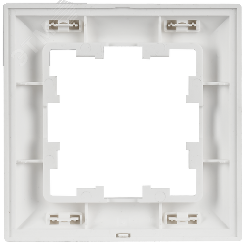 BRITE Рамка 1-местная РУ-1-БрАБ арктический белый/белый IEK - фото 2
