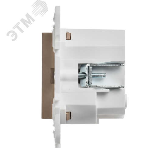 SKANDY Розетка с заземлением с защитными шторками 16А с USB C 18Вт SK-R17Sa песочный IEK - фото 2