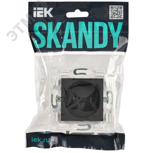 SKANDY Розетка без заземления без защитных шторок 10А SK-R02T титан IEK - фото 6