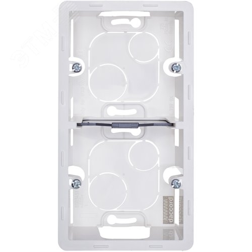 Коробка для накладного монтажа 2-местная белый INSPIRIA - фото 3