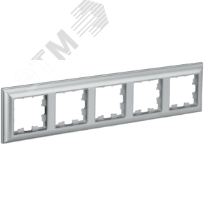 Изображение товара BRITE Рамка 5 постов РУ-5-Бр алюминий/алюминий IEK (шт)