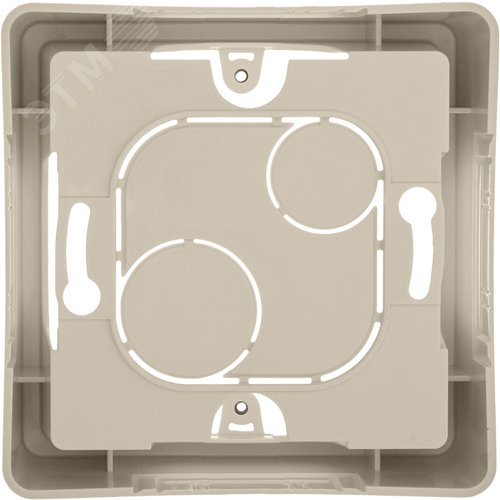 Коробка для накладного монтажа 1-местная слоновая кость INSPIRIA - фото 2