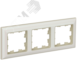 Изображение товара BRITE Рамка 3 поста РУ-3-Бр бежевый/жемчуг IEK (шт)