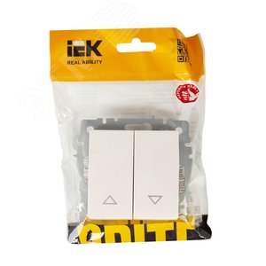 BRITE Выключатель жалюзи 10А ВС10-1-5-БрЖ жемчуг - фото 6