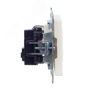 BRITE Розетка с заземлением без защитных шторок 16А РС11-1-0-БрЖ жемчуг - фото 3