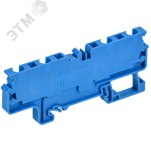 ARMAFIX Клемма пружинная CX4-3 BU 4мм2 трехконтактная синяя IEK - фото 3