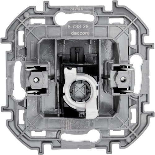 Розетка компьютерная RJ45 категория 5Е UTP антрацит INSPIRIA - фото 3