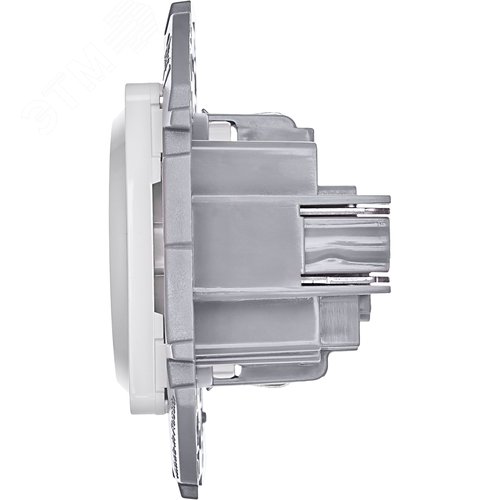 Розетка 1-местная с заземлением без защитных шторок 16А белый INSPIRIA - фото 3