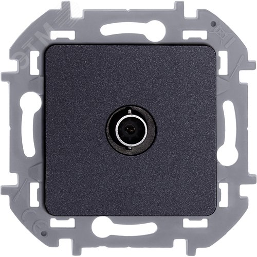 Розетка TV тип звезда антрацит INSPIRIA - фото 3