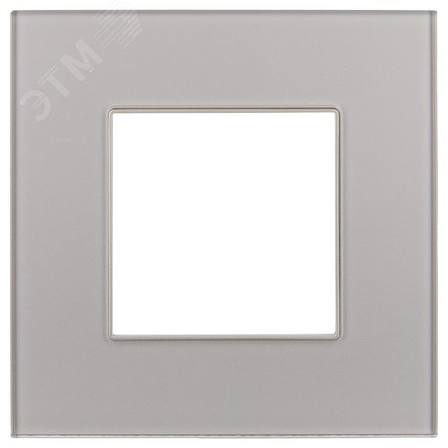 SKANDY Рамка 1-местная SK-F21Sh стекло шампань IEK - фото 4