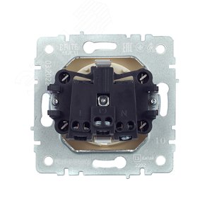 BRITE Розетка с заземлением без защитных шторок 16А РС11-1-0-БрКр бежевый - фото 4