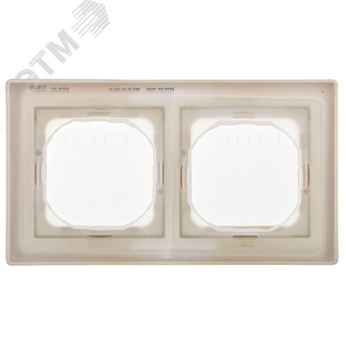 FLITE Рамка 2-местная IP55 Рпро-2-55-ФлСл сливочный IEK - фото 3