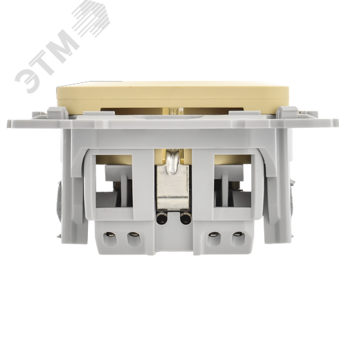 FLITE Розетка с заземлением без защитных шторок безвинтовое крепление 16А РС11-1-ФлН навахо IEK - фото 3